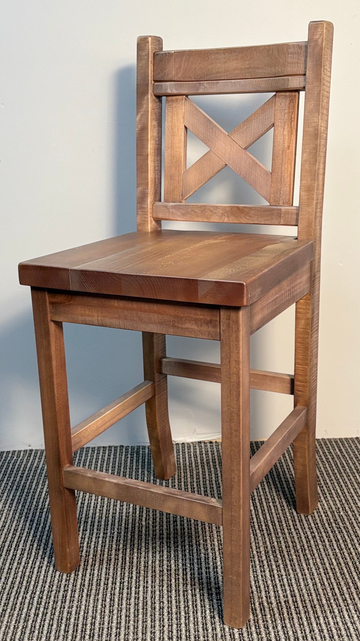 R851B Rustic X-Back Stool