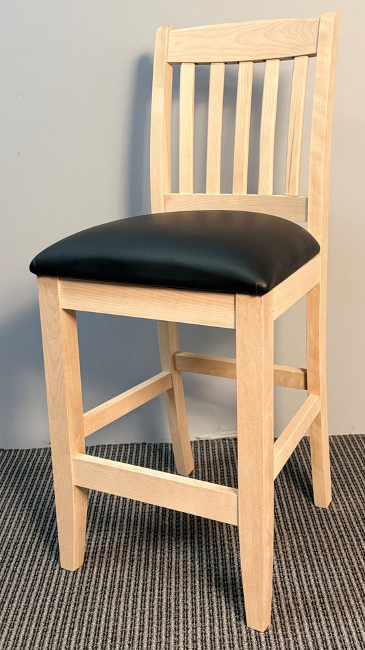 Scholar Smooth Back Upholstered Stool