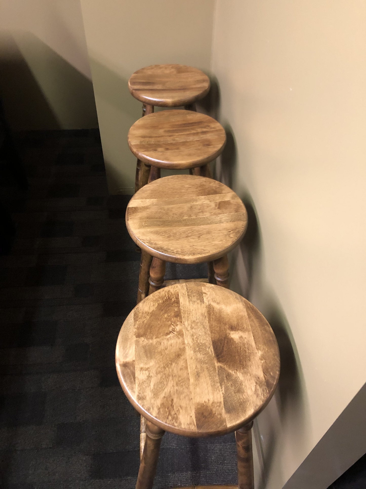 661B Smooth Birch Colonial 30" Stools 4 Available in Black Walnut Finish C-237