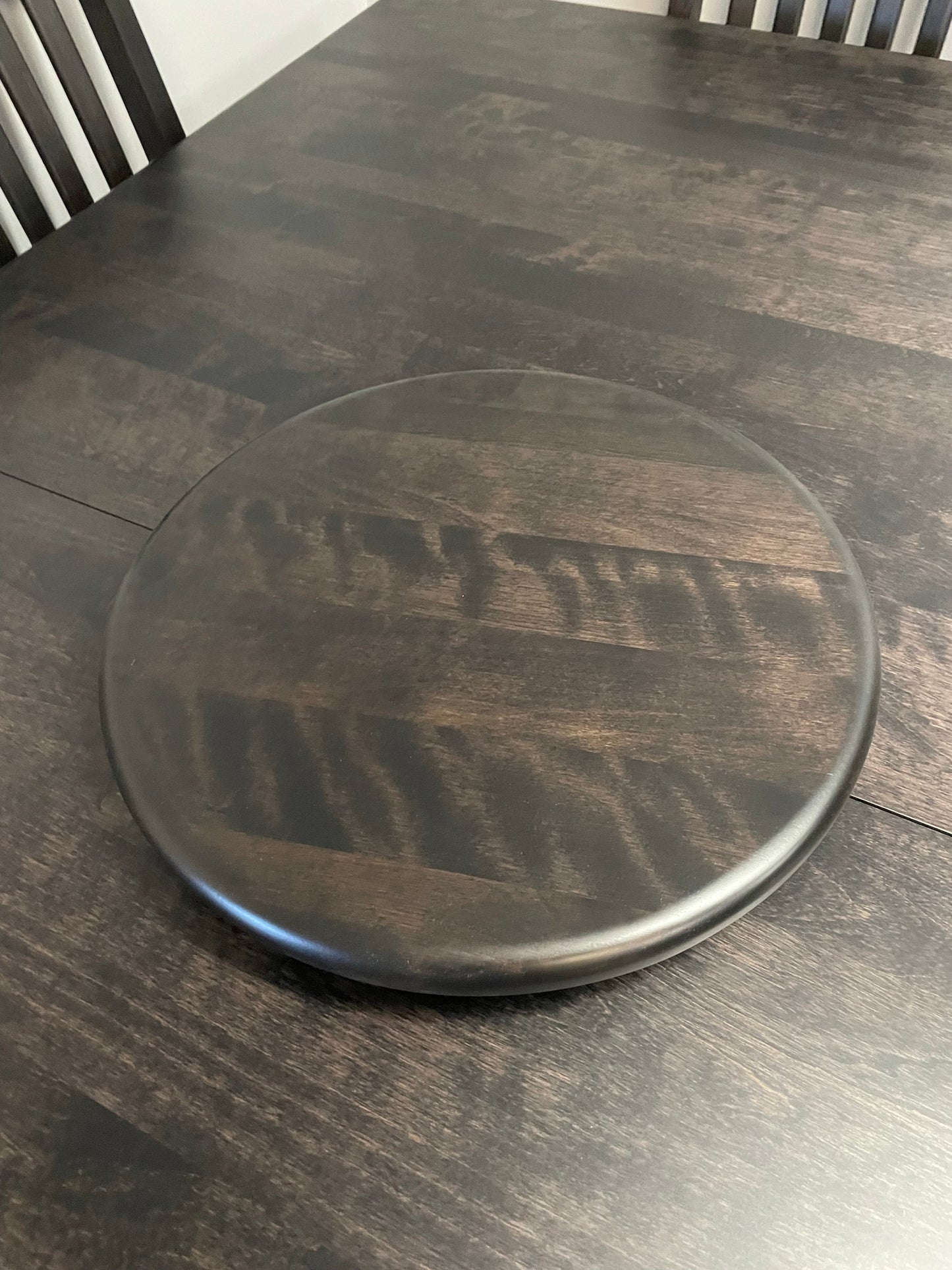 Smooth Birch 991B 16" Lazy Susan in Midnight Finish S-721