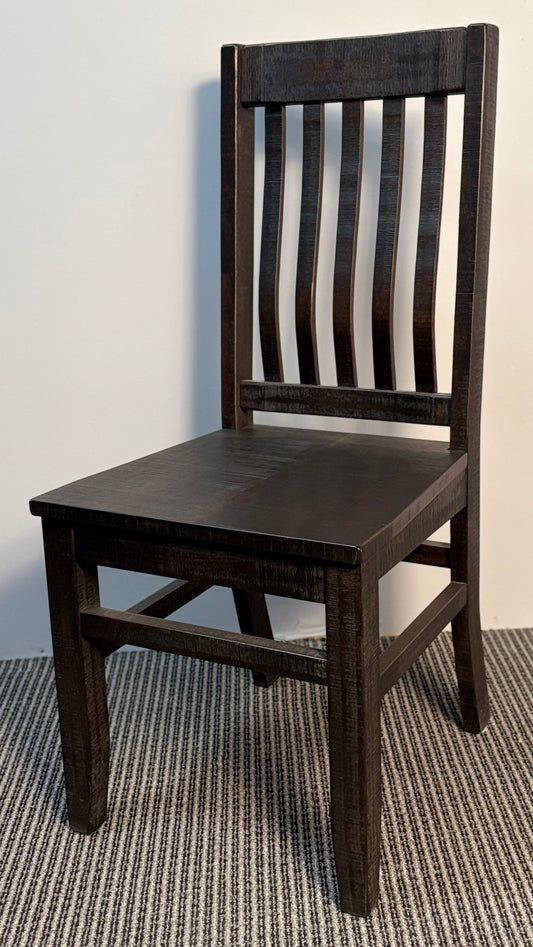 R748B Rustic Birch School House Chair 17.5"W39"H