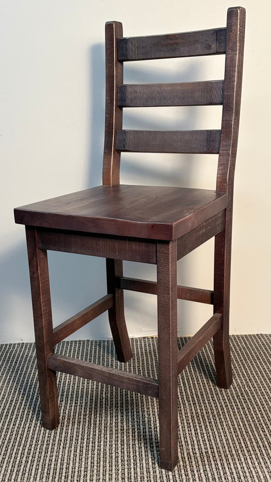 R825B Rustic Ladder-Back Stool