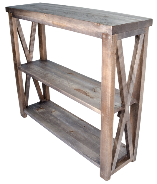 #R3068 - X sofa table with two shelves - Old Hippy Wood Products 2415-80 Ave, Edmonton, AB